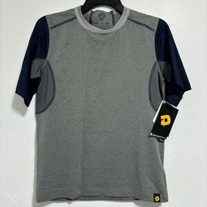 DeMarini Boys Youth Medium CoMotion Under Uniform Game Shirt NWT Gray Navy Mid